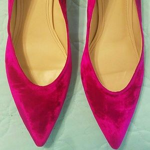 Marc Fisher Velvet or Leather Low - Heel Pumps